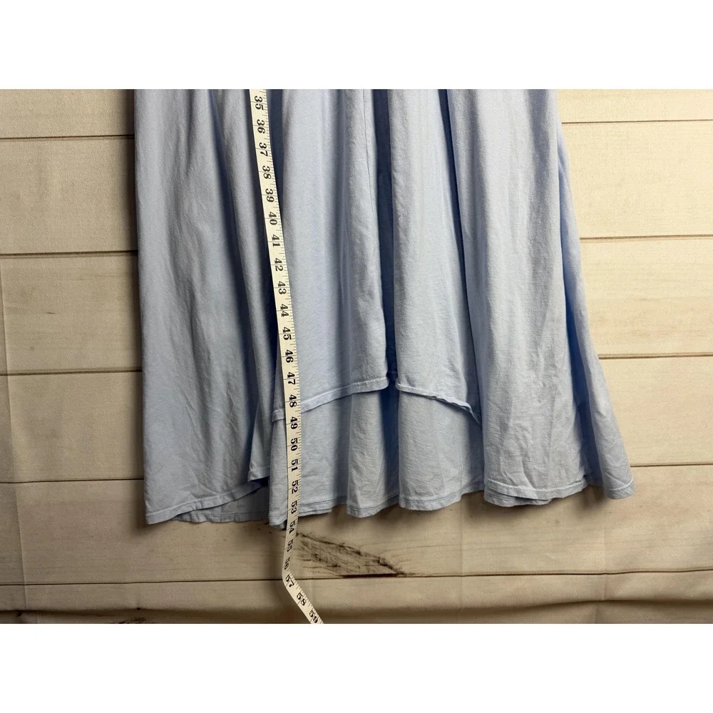 Groceries Apparel Dress Womens Medium Blue Trapeze Swing Midi Organic Cotton - Picture 7 of 8